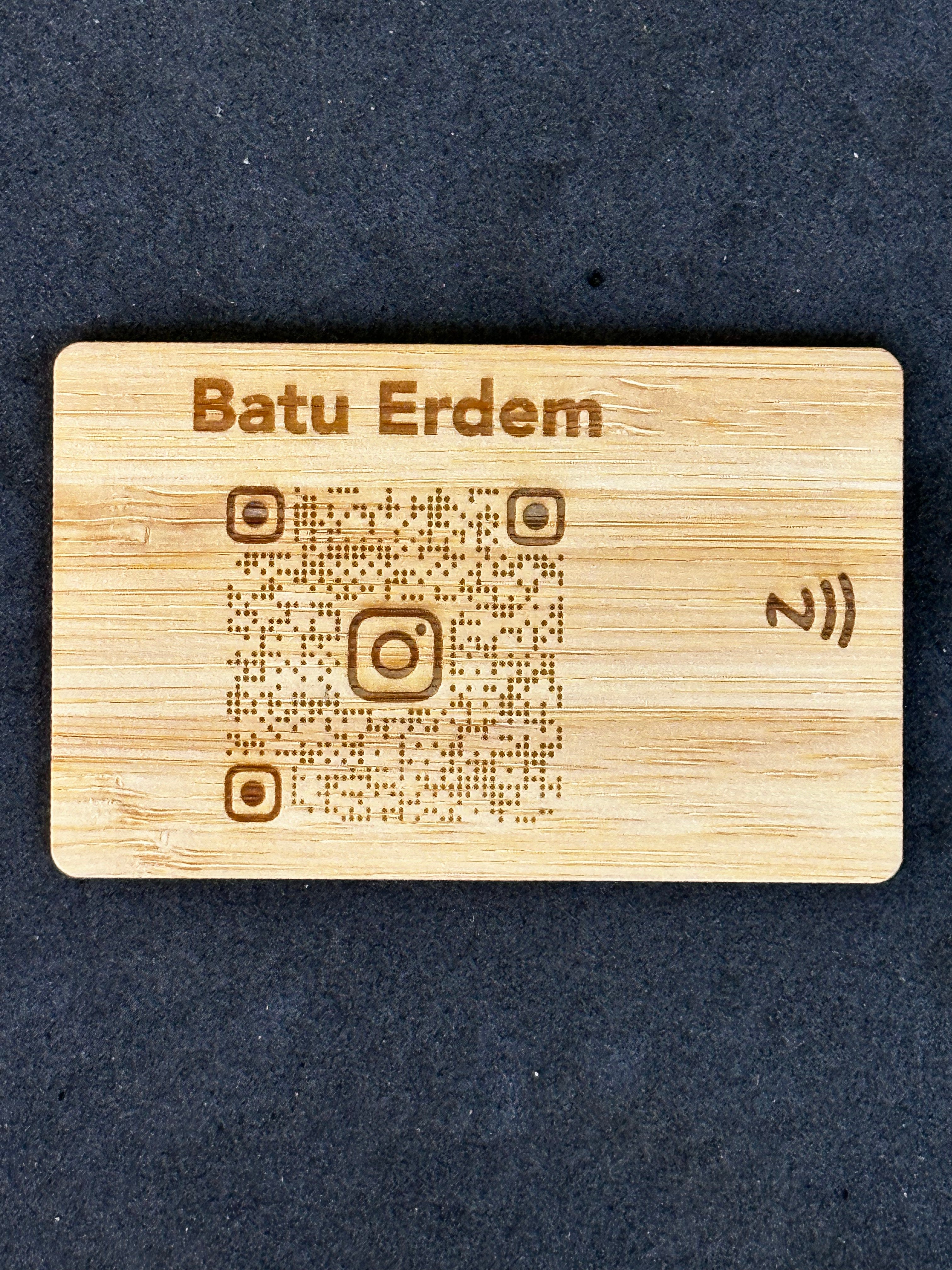 Bambu NFC Özellikli + QR Kodlu Kart – Kişisel Dijital Kartvizit