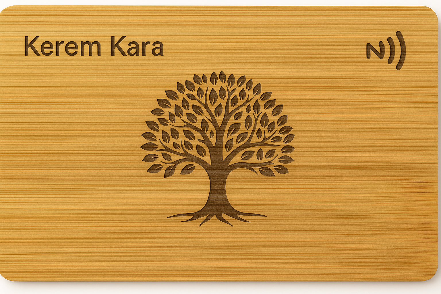 Bambu NFC Özellikli + QR Kodlu Kart – Kişisel Dijital Kartvizit