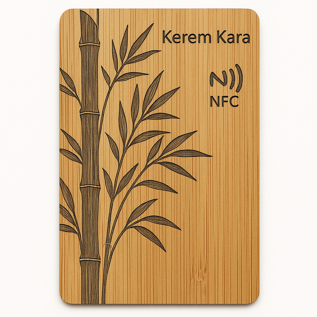 Bambu NFC Özellikli + QR Kodlu Kart – Kişisel Dijital Kartvizit